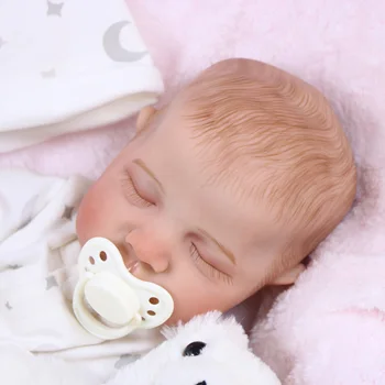 Реалистични кукли-реборны YingHuan Мей - 18-цолови реалистични кукли-бебета, спящи кукли-новородени, утяжеленное тяло от меки тъкани