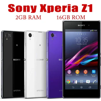 Смартфон Sony Xperia Z1 L39H C6903 4G Android Четириядрен 2 GB RAM памет 16 GB ROM, Оригинални Отключени От 5.0 