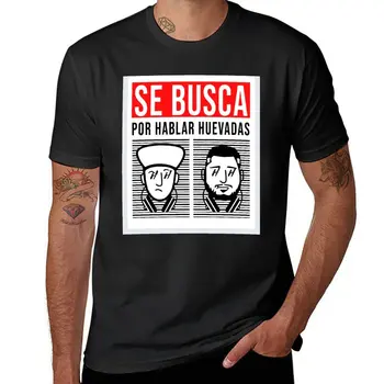 Нова тениска Se Busca por Hablar Huevadas, реколта дрехи, бързосъхнеща тениска с къс ръкав, мъжки дрехи