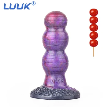LUUK Нов многоцветен анален Вибратор с малки размери, Със силни всасыванием, Масажор за простатата, стимулиране на точката G, секс играчки за жени