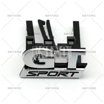 Автомобилен Стайлинг GT Sport 3D ABS Емблемата на предната решетка Декоративна икона Автоаксессуар за Volkswagen Golf, Polo, Passat Atlas Cross