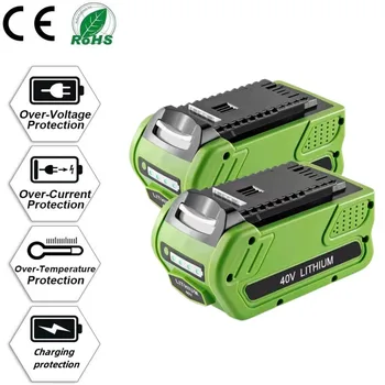 6000 mah За GreenWorks 40 Батерия за електрически инструменти 29462 29472 29282 20202 22262 22332 21242 G-MAX Батерия за електрически инструменти косачки