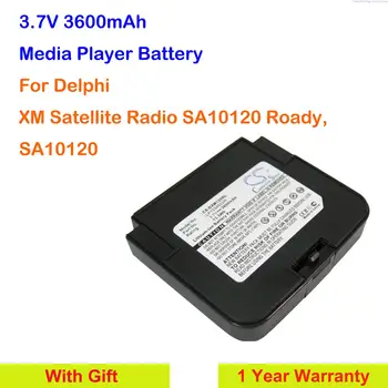 Cameron Sino 3600 mah Батерия Играч LP103450SR SA10120 за сателитно радио, Delphi XM SA10120 Roady, SA10120 + Подаръци