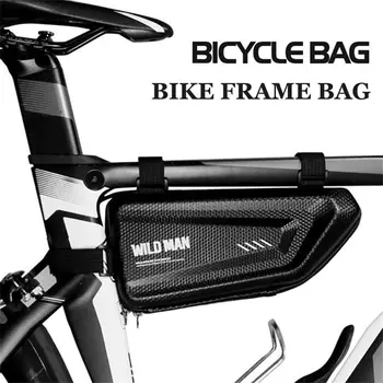 WILD MAN Водоустойчив Твърд Калъф Триъгълна Велосипедна седельная чанта за рамка под седалката, за да шоссейного планинско Колоездене Аксесоари за Велосипеди