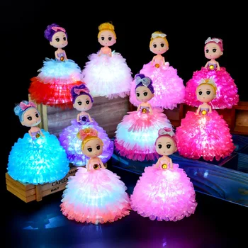 1 бр., Светещи кукли-Объркване, цветни Лъскави кукли ръчно изработени, Креативни Играчки за момичета, подаръци за рожден Ден на Едро