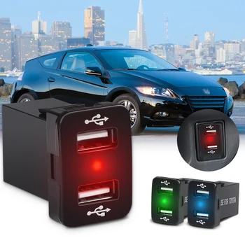Двойно зарядно устройство, USB 4.2 A Автомобилни Запалки Бързо Зареждане на Водоустойчив 12-24 В led Автомобилни Аксесоари Адаптер за Toyota