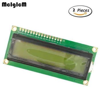 MCIGICM 2 бр. LCD дисплей с 1602 символи на жълт екран, LCD дисплей, модул Blacklight, новост, черно код, топла разпродажба
