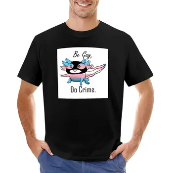 Тениска Trans Axolotl (V26), черна тениска, мъжки ризи с дълъг ръкав
