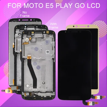 5.2 Инчов дисплей XT1920 за Motorola Moto E5 Play Go LCD сензорен панел Стъклен екран Дигитайзер в събирането с рамка