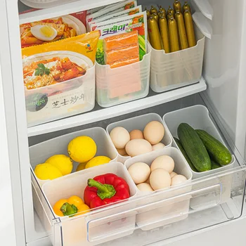Специална кутия за съхранение на страничните врати на хладилника, спестява място в кухнята, Класификация на продуктите, Организиран от кутия за съхранение на Божествените инструменти