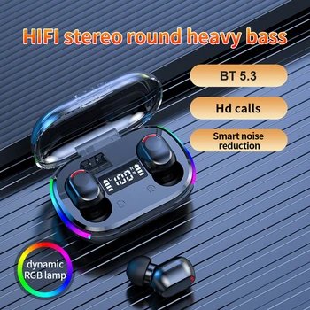 Безжични слушалки TWS K10, Слот Bluetooth слушалки 5.3, намаляване на шума, Спортни слушалки, Сензорно Управление, Музикални Слушалки подложка