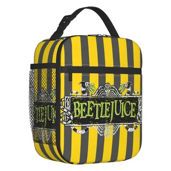 Филм на Ужасите Beetlejuice от Тим Бъртън, изолирано чанта за обяд за жени, Водоустойчиви охладител, Термосумка за обяд за деца, ученици