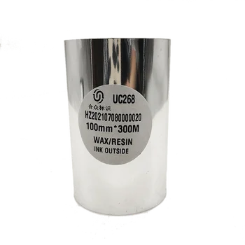 UC268 Висококачествена лента с ширина 100 mm * 300 м от ВОСЪК/смола за термично етикети