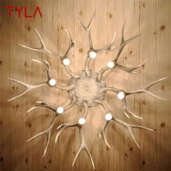 Модерен led тавана лампа TYLA, креативен дизайн на лампа във формата на рога на елени, полилей за всекидневната, интериор на трапезария