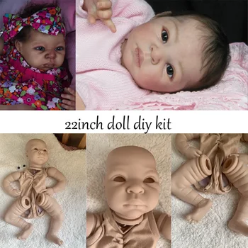 22-инчов Набор от Куклен театър-Реборнов Thandie Soft Touch Real Свеж Цвят Небоядисана Детайли кукла 