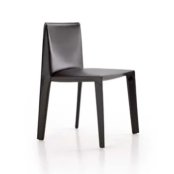 Трапезария стол Прост модерен стол за хранене Широката повърхност за сядане на Тънки слоеве Шевни Прозрачни Гладкиекрасивые и безопасни