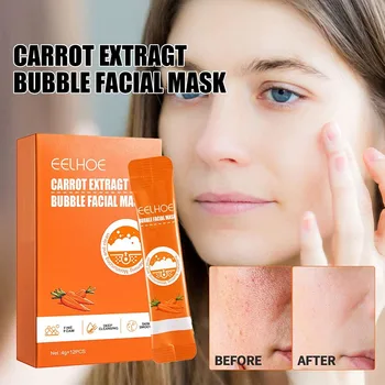 Закрита Маска за лице От акне, премахване на акне, Дълбоко почистване, екстракт от моркови, Балон Кална маска за лице