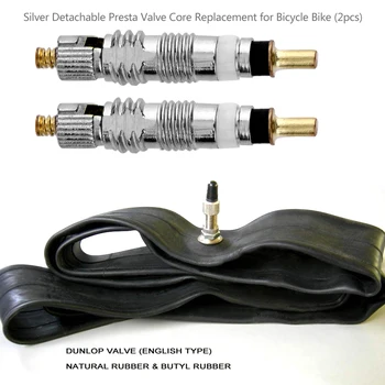 Сребриста свалящ се подмяна на ядро клапан Presta за велосипед МТВ/шоссейного наем