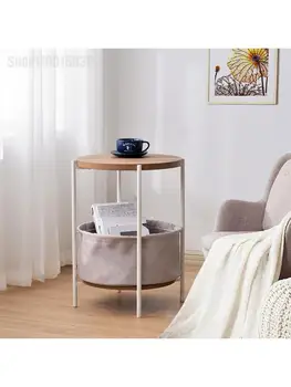Приставной маса в скандинавски стил, Модерен минималистичен масичка за кафе за всекидневната, ъглов шкаф за дивана, няколко нощни тумбочек за спални