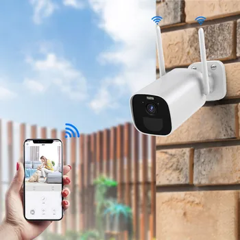 Безжична Wi-Fi камера за сигурност Цветно видео нощно виждане AI Откриване на движение за домашно сигурност за Нощно виждане