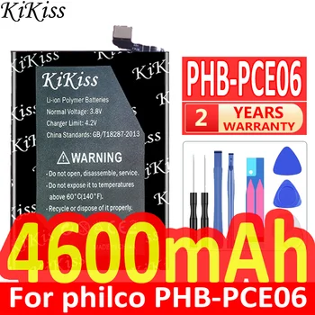4600 mah KiKiss Мощна Батерия PHBPCE06 За Батерии на мобилни телефони, philco PHB-PCE06