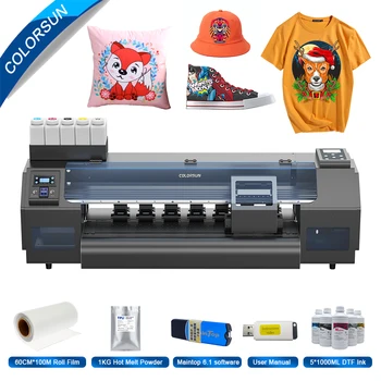 Colorsun 24-инчов DTF принтер за принтер тениски Epson XP600, dtf-принтер, комплект DTF-принтер за тениски, dtf-принтер a1