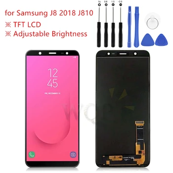 За Samsung Galaxy J8 2018 LCD Сензорен дисплей, Дигитайзер, възли за Samsung J8 J810 on8 LCD дисплей + инструменти, резервни Части За Ремонт на