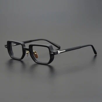 JMM Японски Ацетатный Стил Дизайнерски Квадратни Рамки За Очила Мъжка Мода Костенурка Ръчно изработени в Япония Очила по Рецепта
