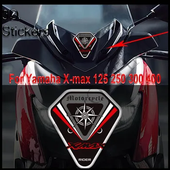 За мотор Yamaha X-max Xmax X Max 125 250 300 400 Скутер Предното стъкло, Ветрозащитный екран, Емблема, Стикери с логото на