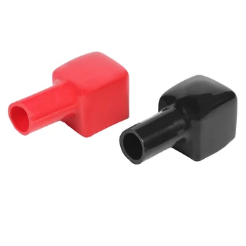 Червено + черно Универсални капаци клемм акумулатора, Изолационен капачка, положителни + отрицателни