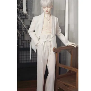 Модна кукла BJD 1/3, бяла ежедневни облекла от 3 теми с дантелен майкой, комплект дрехи за момчета SD