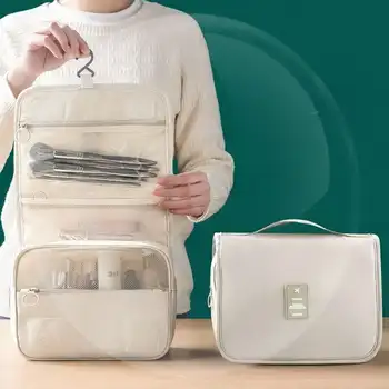 Висококачествени Дамски чанти за грим, Пътна косметичка, Органайзер за тоалетни принадлежности, Водоустойчива чанта за съхранение, Подвесная чанта за миене на баня
