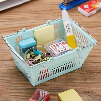 Выдалбливают Кутия за съхранение на канцеларски материали Кутия за съхранение на стоки за домакинството Мини-Японската Кошница за съхранение С дръжка Козметични контейнер