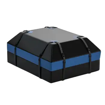 Багажная чанта на покрива на автомобила, багажная чанта на покрива, Водоустойчив транспортна чанта на покрива 600D, 15 кубически метра, включва колани