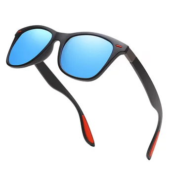 2023 Поляризирани Слънчеви очила За Мъже И Жени, Класически Квадратни Пластмасови Слънчеви Очила за Шофиране, Мъжка Мода, Vintage слънчеви Очила черни Нюанси UV400