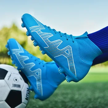 Футболни обувки Messi Трайни Удобни Вентилирани AG/TF Futsal Chuteira Society Унисекс Футболни футболни Обувки, футболни Обувки, Маратонки на Едро.