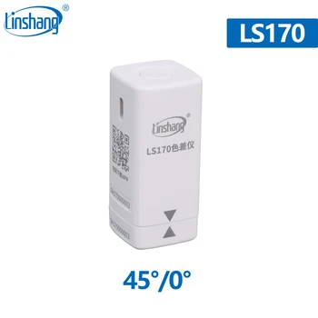 Linshang 45/0 Цифров ръчен колориметър, анализатор разлика цветове за бои, мастила, Пластмасово покритие, с приложение за мобилен телефон LS170