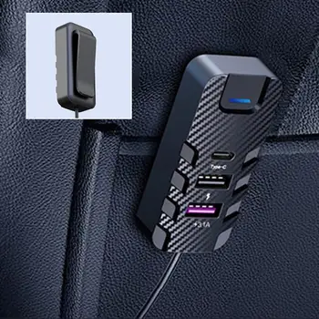 Пристанища Зарядно устройство за задната седалка, Зарядно Устройство, Многофункционален автомобилен MP3 плейър с FM-предавател Удобен Сплитер За Предна задна седалка