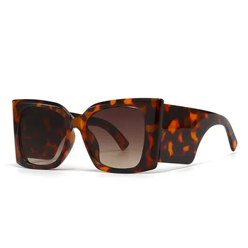 Слънчеви очила с пеперуда в голяма рамка, женски за мъже, модни луксозни маркови дизайнерски слънчеви очила в стил пънк, Модни студени нюанси