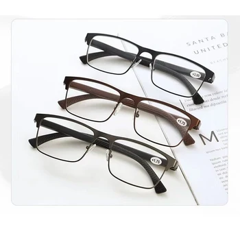 Май Цвете Мъжки Бизнес Очила За Четене Реколта Метални Полнокадровые Очила За Старческо Мъжки Слънчеви Очила За Четене