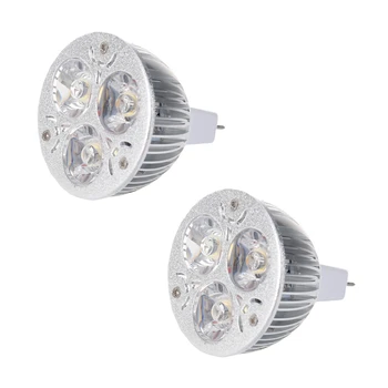 2X3W 12-24 V MR16-Топло бяло, 3 led прожектор, само на лампа с нажежаема жичка
