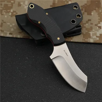 Мини Военен джобен нож Karambit с фиксиран нож Ловен нож за оцеляване и туристически ножове, Тактически инструмент за самозащита EDC