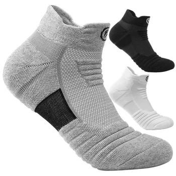 Професионални баскетболни чорапи за мъже, дишащи, абсорбиращи потта Чорапи за спорт на открито, за джогинг, футбол, колоездене, футболни чорапи
