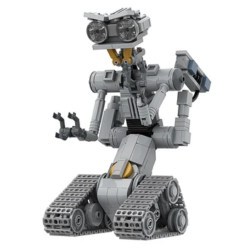 MOC Movie с къси замыканиями, Военен Емоционален робот, Набор от градивни елементи за роботи Astroed, Johnnyed 5, модел Тухлена играчки, подаръци за деца