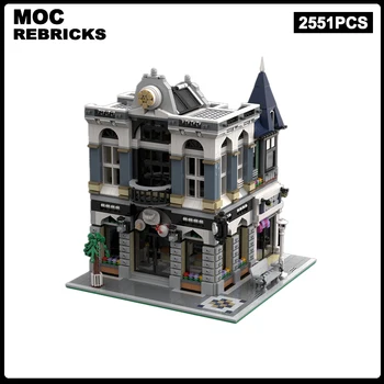 Модулна сграда серия Medieval Street View MOC Cake Bank - 10255 В събирането, модел 