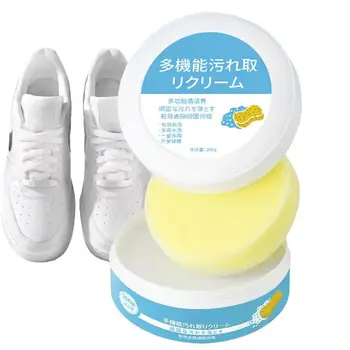 Универсална Чистящая Паста, Почистване на Обувки Бял Почистващ крем Ефективно Разтваря мръсотията, Дълбоко Вътре в Влакнеста мембрана Дизайн