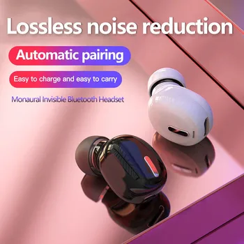 Мини безжична Bluetooth-слушалки X9, спортни слушалки за лявото и дясното ухо, с двойно предназначение, единична слушалка, удобна и стабилна в чорап