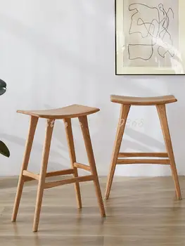 Стол-седло /Столче за Преобличане в Скандинавски стил от масивно Дърво, Домашен Бар стол Osso, Лесен Луксозен Високо Столче От орехово дърво, Бар стол