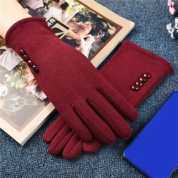 Дамски Зимни ръкавици със сензорен екран, Есенни топли ръкавици, Ръкавици за шофиране, Ски Ветроупорен ръкавици, Дебели велосипедни ръкавици