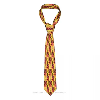 Ярки Африкански Вратовръзка Kente С 3D принтиране, Нова Вратовръзка Ширина 8 см От Полиестер, Аксесоари За Ризи, Вечерни Украса